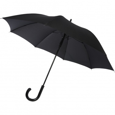 Logo trade promotional merchandise photo of: Fontana 23" auto open umbrella with carbon look and crooked handle