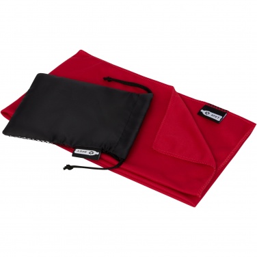 Logo trade promotional giveaways image of: Raquel cooling towel made from recycled PET 80x30 cm