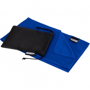 Logo trade promotional giveaways image of: Raquel cooling towel made from recycled PET 80x30 cm