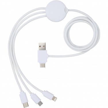 Logo trade promotional items image of: Pure 5-in-1 charging cable with antibacterial additive