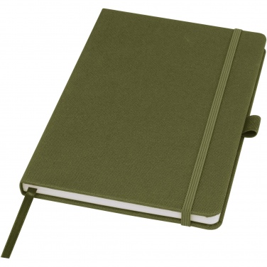 Logo trade promotional products image of: Honua A5 recycled paper notebook with recycled PET cover