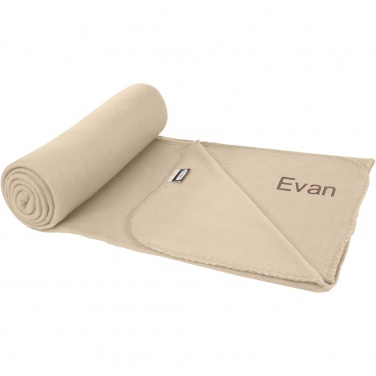 Logo trade business gifts image of: Willow GRS RPET polar fleece blanket