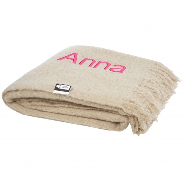 Logo trade promotional giveaways image of: Ivy GRS certified RPET blanket