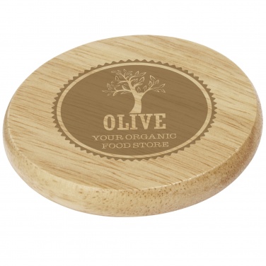 Logotrade promotional merchandise picture of: Scoll wooden coaster with bottle opener