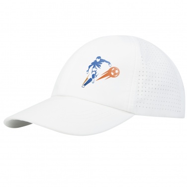 Logo trade promotional gifts image of: Mica 6 panel GRS recycled cool fit cap