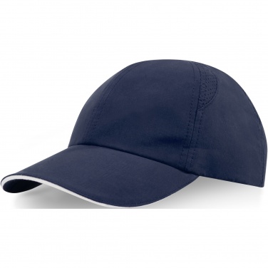 Logo trade promotional gifts image of: Morion 6 panel GRS recycled cool fit sandwich cap