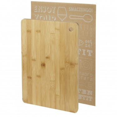 Logotrade promotional giveaway image of: Harp bamboo cutting board