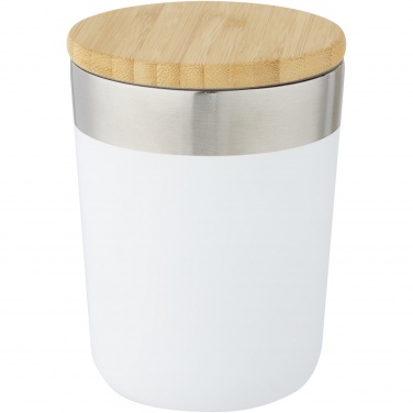 Logo trade promotional gift photo of: Lagan 300 ml stainless steel tumbler with bamboo lid