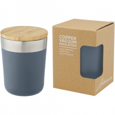 Logotrade promotional item picture of: Lagan 300 ml stainless steel tumbler with bamboo lid