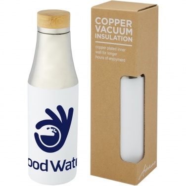 Logo trade promotional gift photo of: Hulan 540 ml copper vacuum insulated stainless steel bottle with bamboo lid