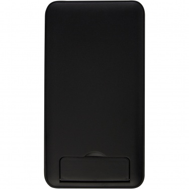 Logo trade business gifts image of: Loop 10W recycled plastic wireless charging pad with phone stand