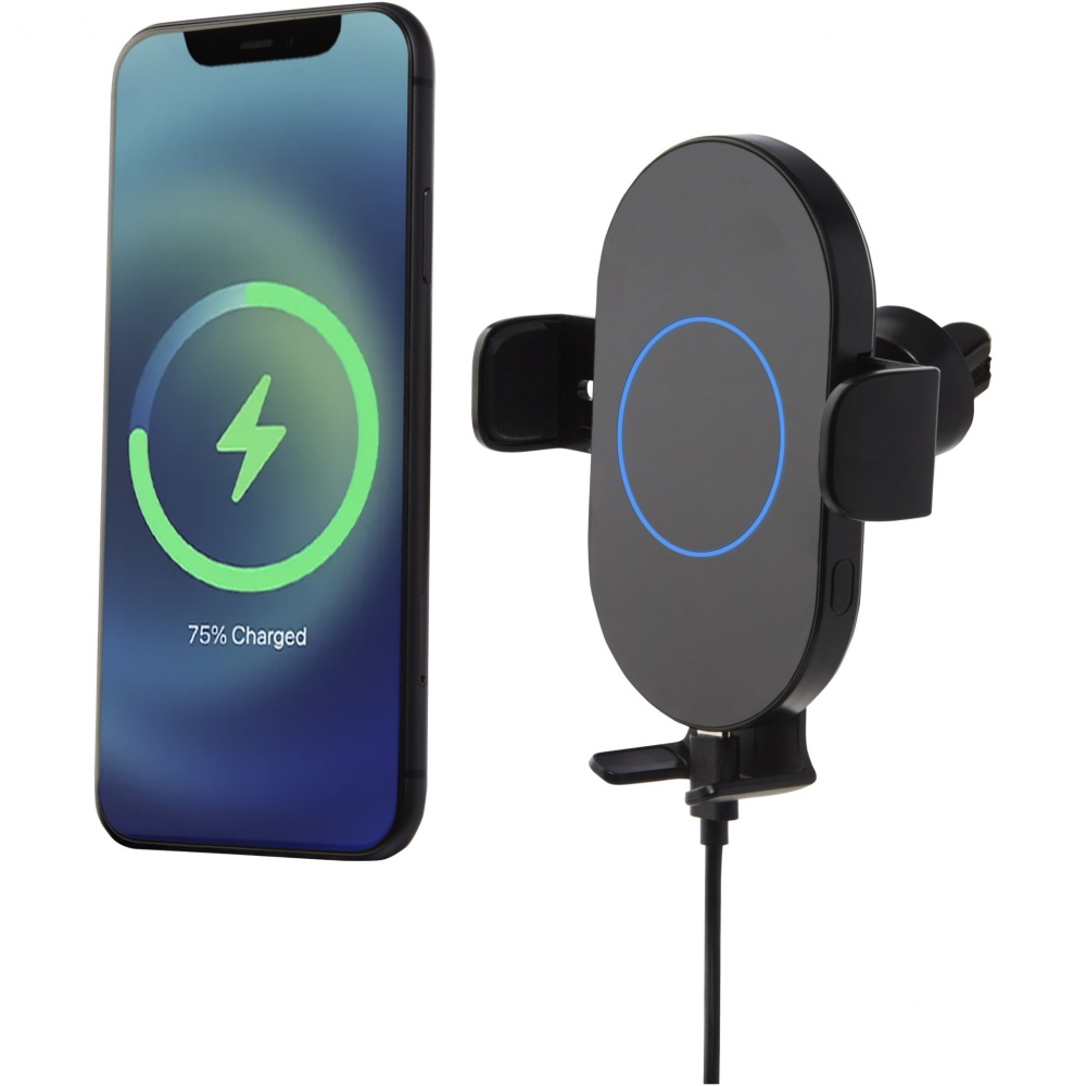 Logotrade business gift image of: Pilot 15W wireless automatic car charger 