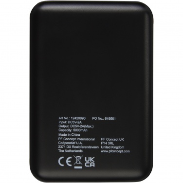 Logo trade promotional giveaways image of: Gleam 5000 mAh ultra slim light-up power bank