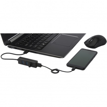 Logo trade business gift photo of: ADAPT aluminum USB 3.0 hub