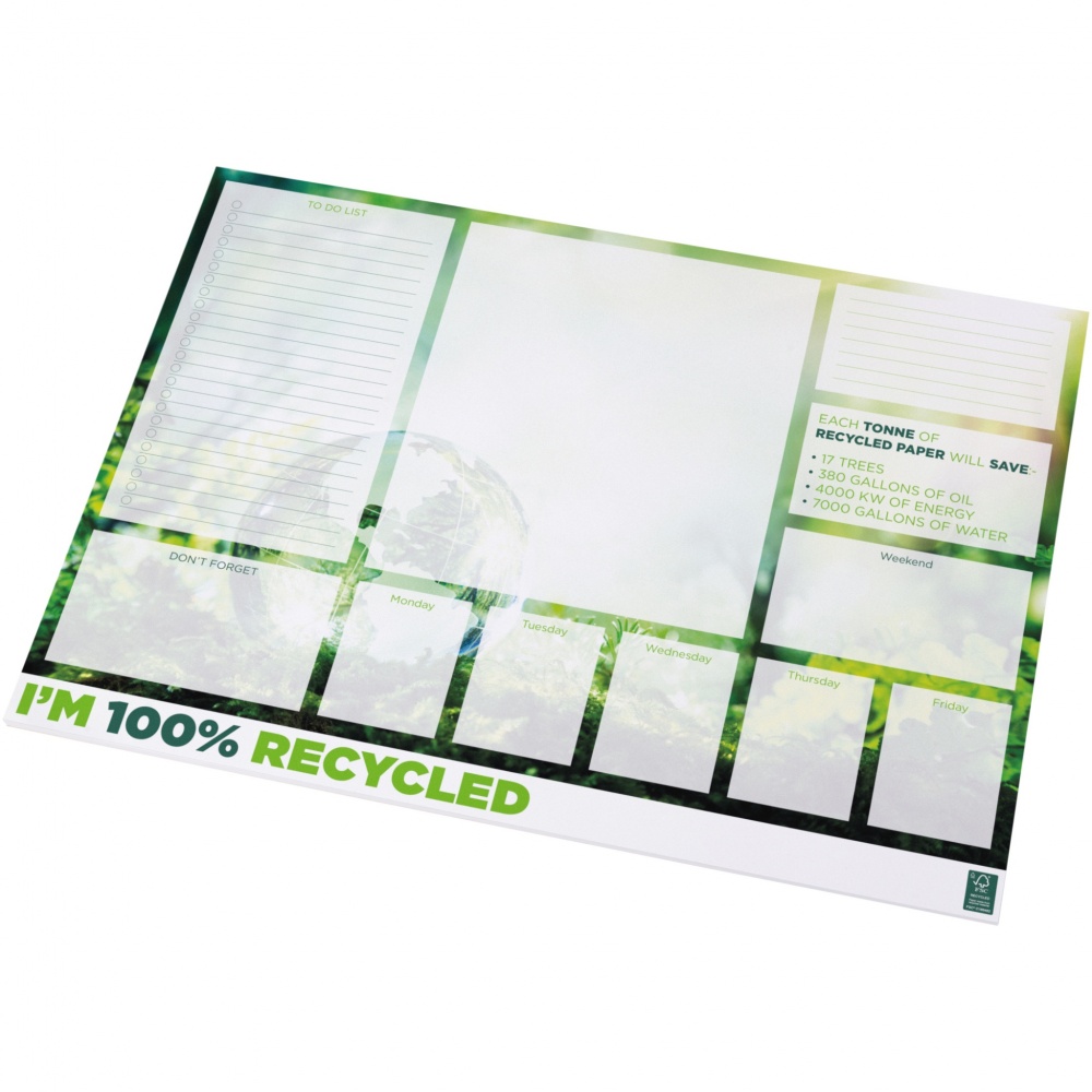 Logo trade business gifts image of: Desk-Mate® A2 recycled notepad