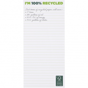 Logotrade corporate gift image of: Desk-Mate® 1/3 A4 recycled notepad