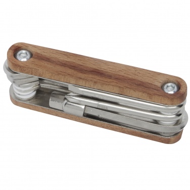 Logo trade advertising products image of: Fixie 8-function wooden bicycle multi-tool