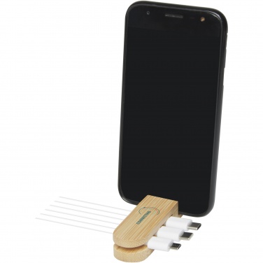 Logo trade advertising products image of: Edulis bamboo cable manager 