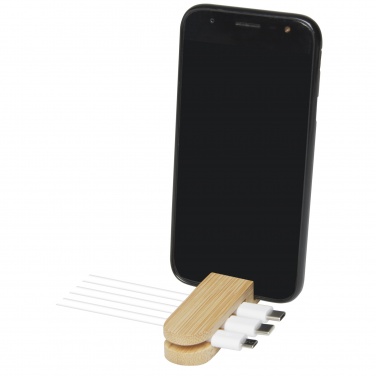 Logo trade promotional gifts image of: Edulis bamboo cable manager 