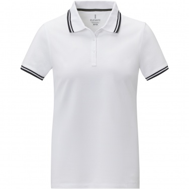 Logo trade promotional products image of: Amarago short sleeve women's tipping polo