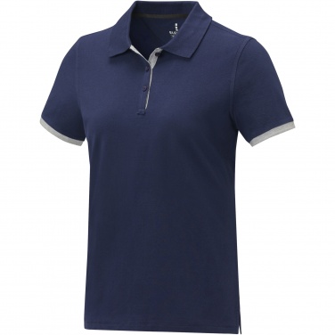 Logotrade promotional product picture of: Morgan short sleeve women's duotone polo