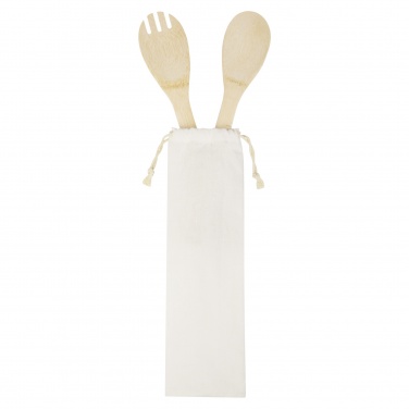 Logotrade corporate gift image of: Endiv bamboo salad spoon and fork