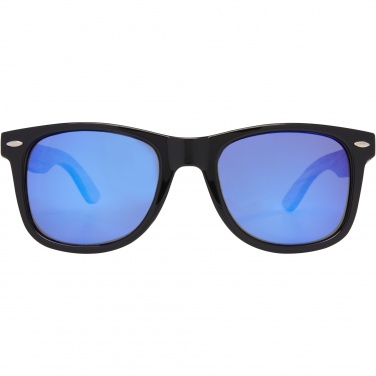 Logotrade promotional gift picture of: Hiru rPET/wood mirrored polarized sunglasses in gift box