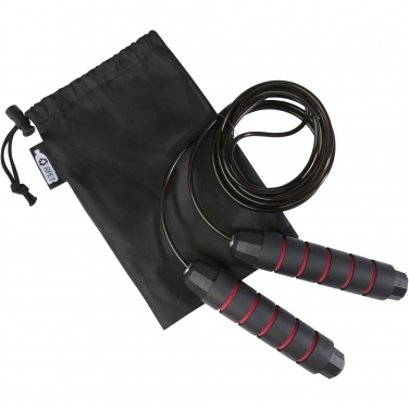 Logo trade promotional gifts image of: Austin soft skipping rope in recycled PET pouch