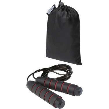 Logo trade promotional gift photo of: Austin soft skipping rope in recycled PET pouch