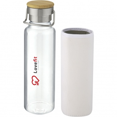 Logotrade promotional item image of: Thor 660 ml glass bottle with neoprene sleeve