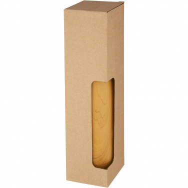 Logotrade promotional gift picture of: Cove 500 ml vacuum insulated stainless steel bottle with wood print