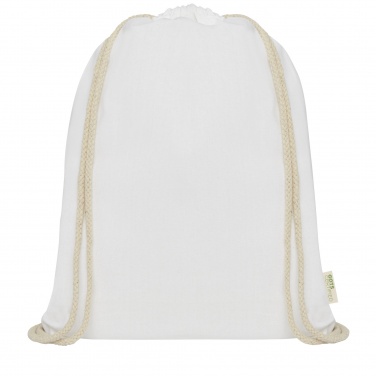 Logotrade advertising product image of: Orissa 140 g/m² organic cotton drawstring bag 5L