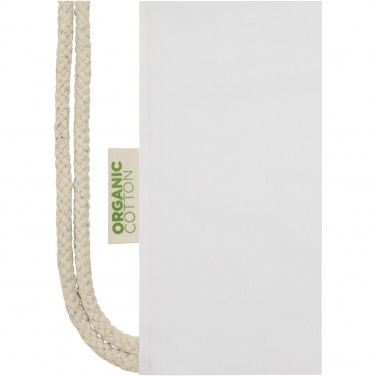Logotrade promotional gift image of: Orissa 140 g/m² organic cotton drawstring bag 5L