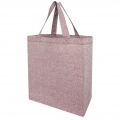 Pheebs 150 g/m² recycled gusset tote bag 13L, Heather maroon