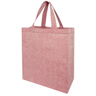 Logo trade promotional giveaways picture of: Pheebs 150 g/m² recycled gusset tote bag 13L