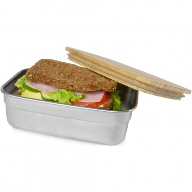 Logotrade promotional product image of: Tite stainless steel lunch box with bamboo lid