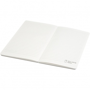 Logo trade promotional merchandise image of: Dairy Dream A5 size reference recycled milk cartons spineless notebook