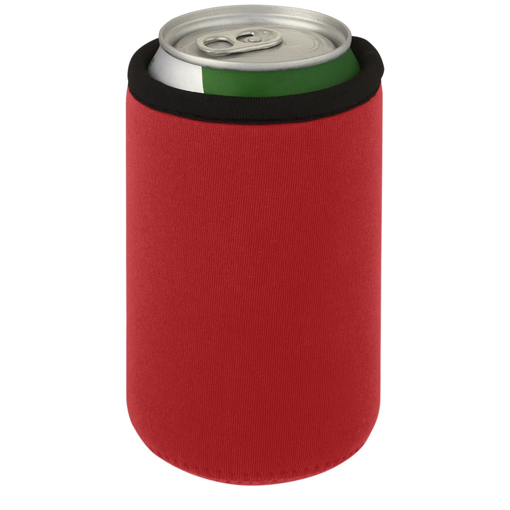 Logo trade corporate gifts image of: Vrie recycled neoprene can sleeve holder