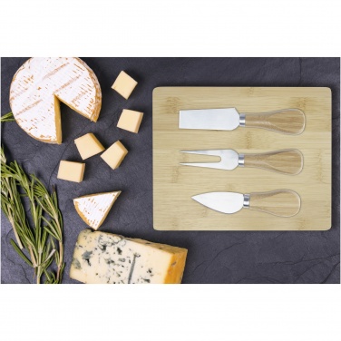 Logotrade promotional merchandise picture of: Ement bamboo cheese board and tools