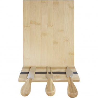 Logo trade corporate gifts picture of: Mancheg bamboo magnetic cheese board and tools