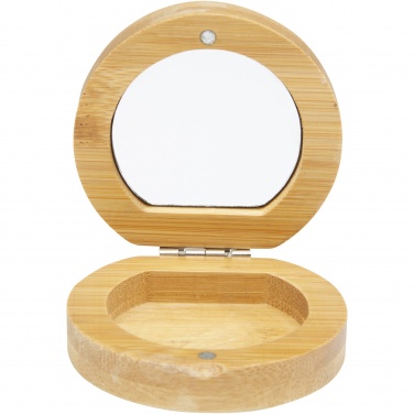 Logotrade promotional merchandise image of: Afrodit bamboo pocket mirror