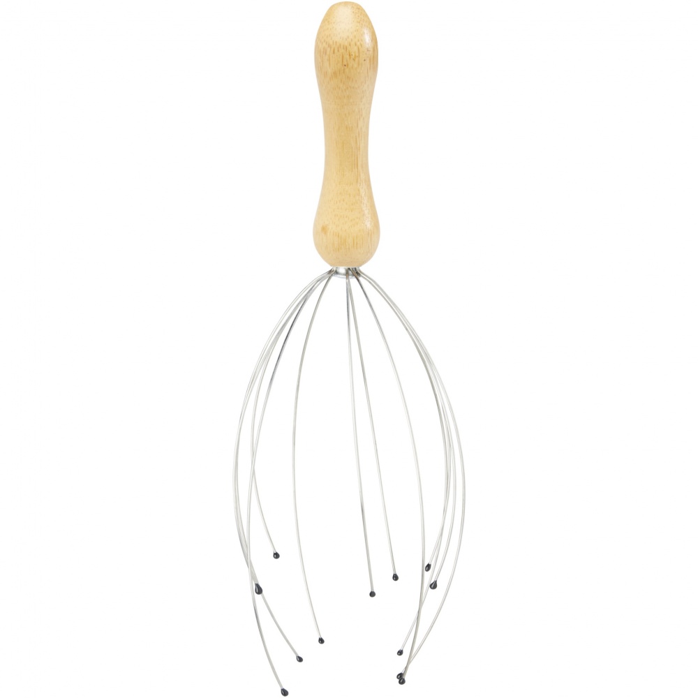 Logo trade promotional gift photo of: Hator bamboo head massager