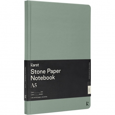 Logotrade promotional merchandise photo of: Karst® A5 stone paper hardcover notebook - lined
