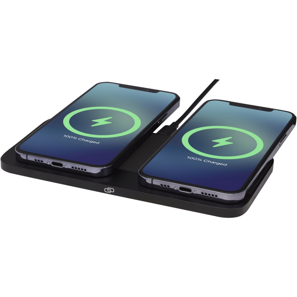 Logotrade corporate gift image of: Hybrid 15W premium dual wireless charging pad