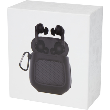 Logotrade promotional gifts photo of: Remix auto pair True Wireless earbuds and speaker
