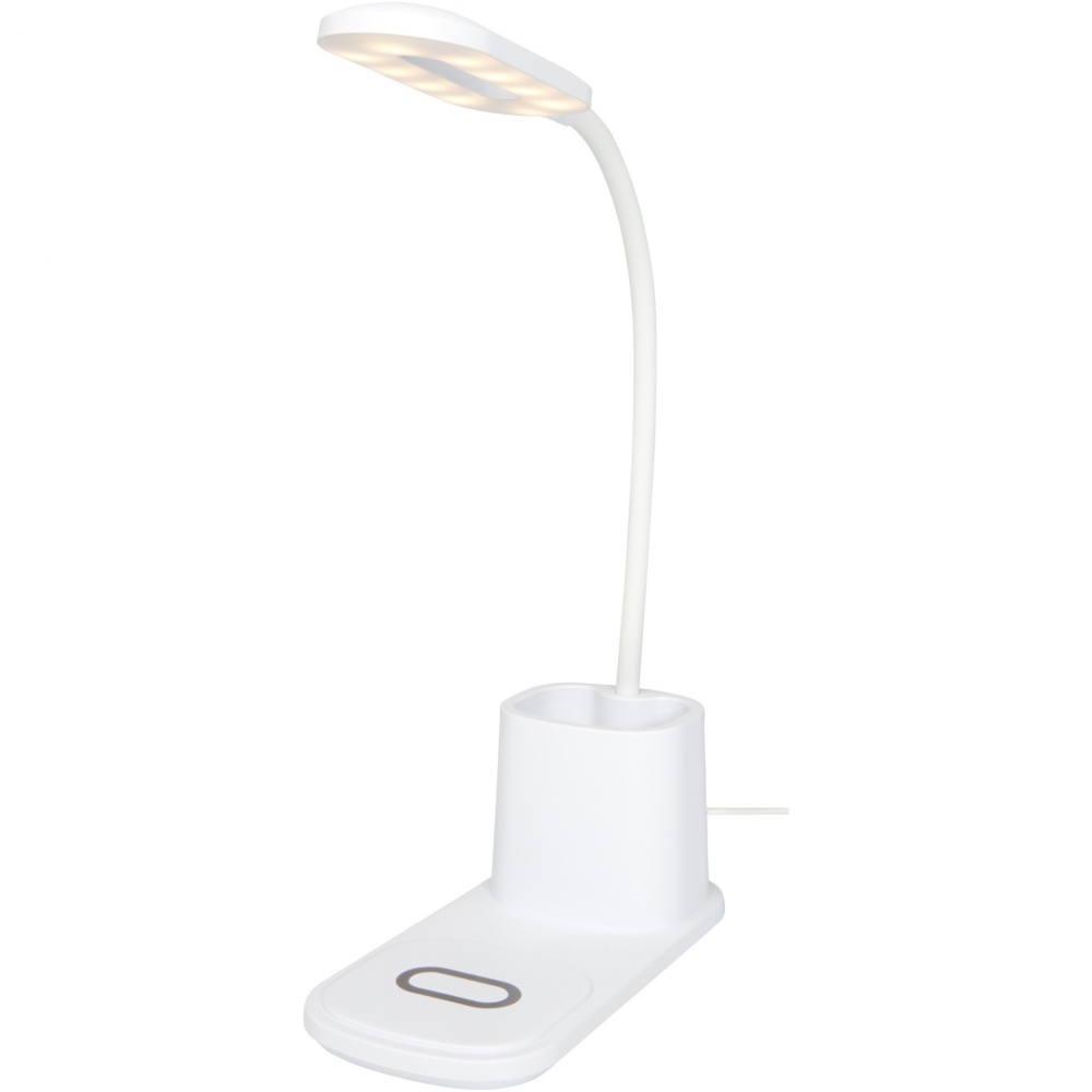 Logo trade promotional products picture of: Bright desk lamp and organizer with wireless charger