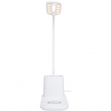Logotrade promotional merchandise image of: Bright desk lamp and organizer with wireless charger