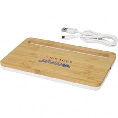 Logotrade promotional item picture of: Medake 10W bamboo wireless charger