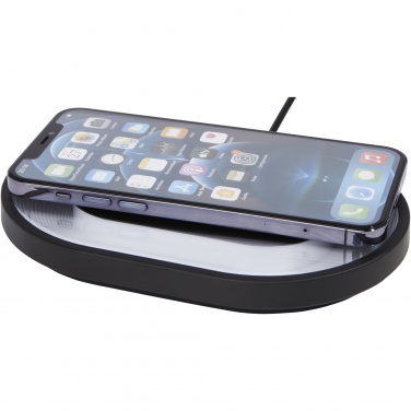 Logo trade promotional items image of: Ray wireless charging pad with RGB mood light