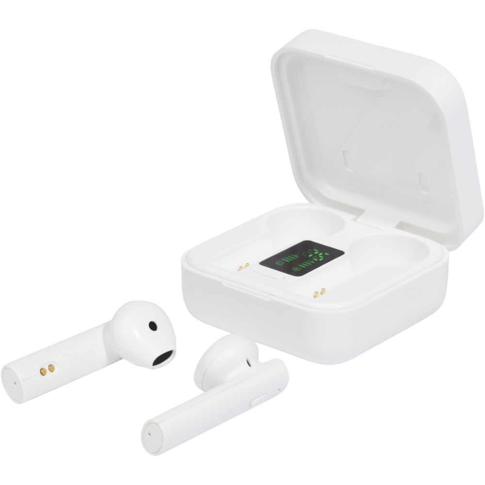 Logo trade promotional items picture of: Tayo solar charging TWS earbuds 